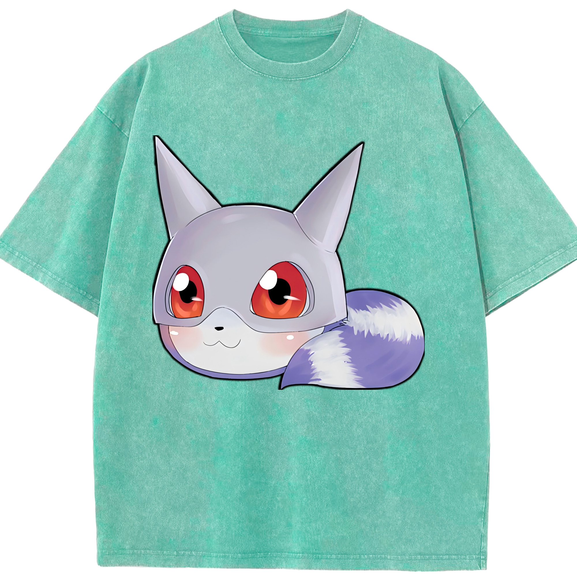 （画像用） Digimon デジタルモンスター/デジモン 綿100% ヴィンテージ風 半袖Tシャツ（フロントプリント）